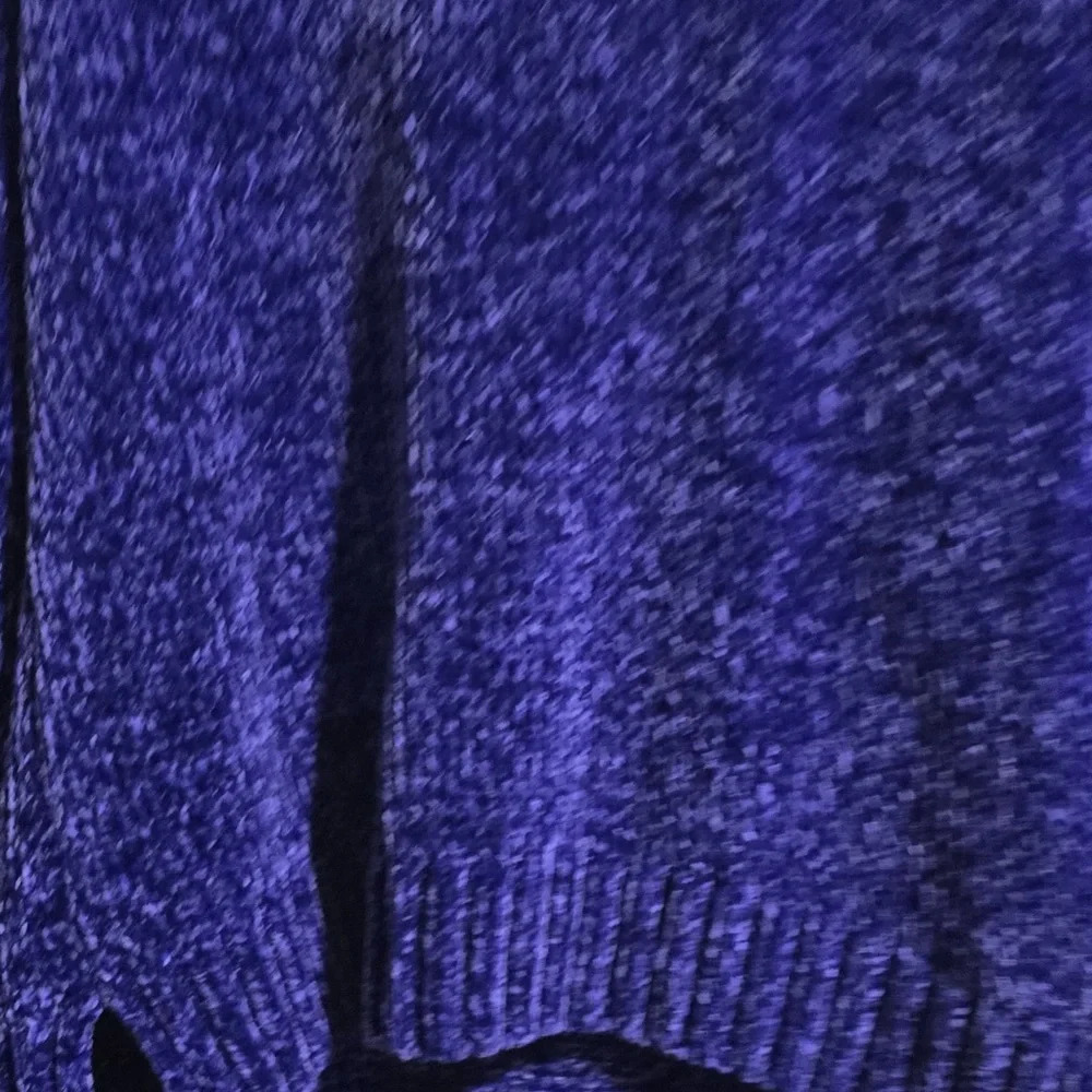Liz Claiborne Women's V-Neck Sweater in Rich Blue - Picture 7 of 13